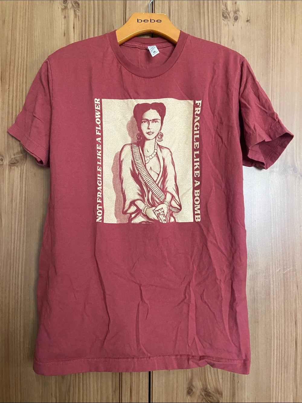 Frida Kahlo Graphic Tee - Maroon Bomb - Shop Mi Vida Men’s M Women’s L